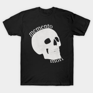 Memento Mori White Skull T-Shirt